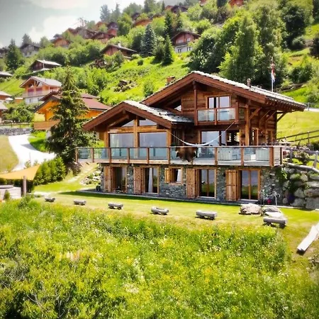 Luxury Chalet With Jacuzi Villa Nendaz