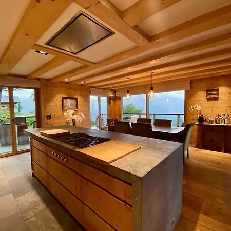 Luxury Chalet With Jacuzi Nendaz